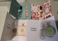 CHANEL及GUCCI香水小樣各1.5ML