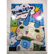 Yokai Watch A4 Koma-san Model Showa Note Document File Size 31 X 22 CM. Second Hand Very Good Condit