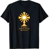 Eucharist Symbol Believe Adore Trust And Love T-Shirt