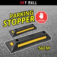 53CM Rubber Curb Parking Block Wheel Stopper Parking Blocks Rubber stopper double stop solid
