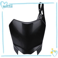 WITTII Dirt Bike Number Plate, Plastic Black Front Number Plate, Durable Front Mount Pit Bike Front 