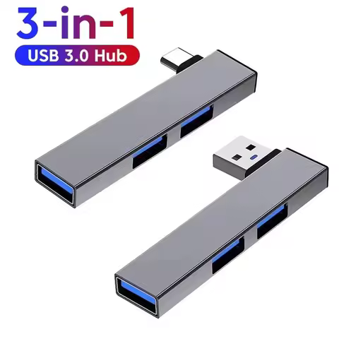 3 In 1 USB HUB OTG USB 3.0/Type-C 3.0 To 3 USB USB Multiport Splitter Hub Speed 5Gbps 3 Port Type C 