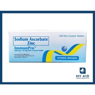 ♞,♘ImmunPro Sodium Ascorbate + Zinc (100 film-coated tablets)