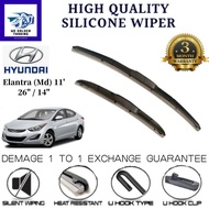 HYUNDAI ELANTRA 2011' 3 section Silicone Car Wiper hybrid wiper silicone wiper