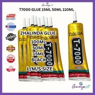 100% ORIGINAL ZHANLIDA T7000 T-7000 Fast Dry Mobile Phone Tablet Screen LCD Back Cover Glue BLACK