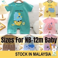 (0-12m) Newborn Baby Romper Baju Bayi Murah Infant Short Sleeve Rompers Jumpsuit Baby Boy Baby Cloth