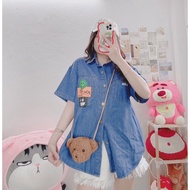 Drew's smiling jean shirt (real photo + video)