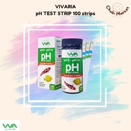 VIVARIA TEST STRIP pH pH Test Tool for Aquarium Water, Freshwater, Sea Pond pH 0-14