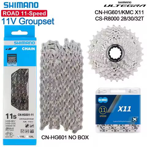 SHIMANO ULTEGRA 11Speed Road Cassette R8000 28/30/32T Groupset KMC X11/HG601 Chain 11V Flywheel K7 1