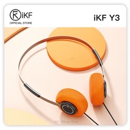 iKF Y3 Wired Retro Headphones 3.5mm Port HiFi Sound Throwback Design Lightweight OOTD Vintage