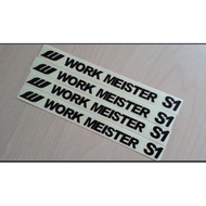 "Work Meister S1" Sticker For Rims