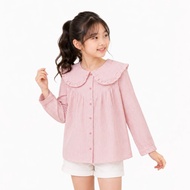 KEMEJA KATUN Girls' Cotton Shirt Tops Ages 9 Years 10 Years 11 Years 12 Years 13 Years 14 Years