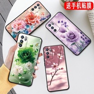 Qiuhao Suitable for opporeno6 Phone Case 0PP0Ren06 Flower PEQM00 Beautiful oppo6 Spring Ren06 Super 