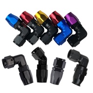 Aluminum straight 45 90 degree AN4 AN6 AN8 AN10 AN12 AN16 ptfe swivel female forged elbow an fitting