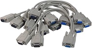 Your Cable Store 1 Foot 9 Pin Serial Splitter Cable DB9 2 Male / 1 Female RS232 5 Pack