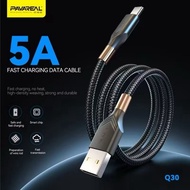 Pavareal USB Data Cable Q30M 5A Fast Charging