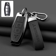 For Mitsubishi Triton GLS 2024 Outlander Pajero Xpander Leather Key Case Cover Accessories