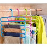 GANTUNGAN 1 pcs 5-tier hanger, multifunctional clothes hanger, 5-layer clothes hanger