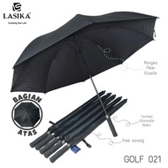 HRG Premium Quality Automatic Black Golf Umbrella Windproof Code 021
