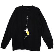 Pure Cotton orion beer Japanese beer Long-Sleeved T-Shirt Men's Ready Stock