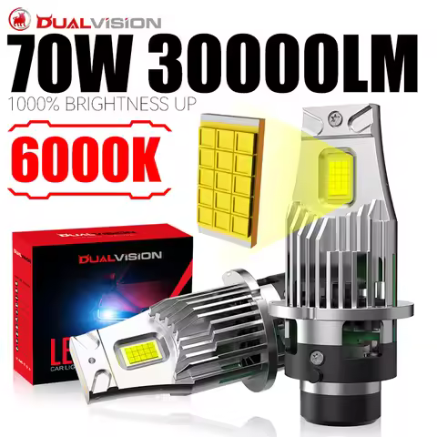 Bullvision D1S LED Headlight HID D2S D3S D4S D5S D8S D1R D2R D3R D4R D2H D1C D2C LED Light 70W 6000K