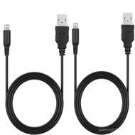 3DS Replacement Charger Cable for 3DS 2DS DSi, 2 Pack USB Charging Cord 4FT