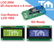 Arduino Serial IIC I2C LCD 2004 (20x4) Yellow / Blue Liquid Crystal Display Module 1pcs (Compatible