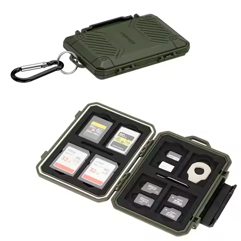IP67 Waterproof Memory Card Case, Memory Card Holder for SD SDHC SDXC Cards, TF MSD,CFexpress Type-A