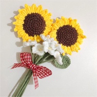 Himawari & Forget Me Not Knitted Flower Bouquet