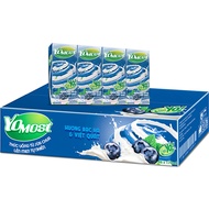1 Thùng 48 Hộp Sữa Chua Lên Men Tự Nhiên Yomost Bạc Hà - Việt Quất (170ml/Hộp)