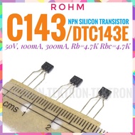 Transistor C143 DTC143E C143E DTC143 NPN Silicon Tr ROHM