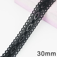 (5 meters/roll) black Lace Fabric Cotton Embroidered Trim DIY Sewing Handmade Craft Ribbon Materials