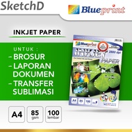 Inkjet Paper A4-85gsm Blueprint 100 sheets
