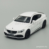 1:32 Diecast Car Model Toy Mercedes-Benz C63S AMG Coupe Pull Back With Sound&Light D6M3 UB4J