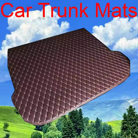 Artificial Leather Car Trunk Mat for Bmw i3 ix3 Z4 i3 i4 ix i7 Interior Details Car Accessories