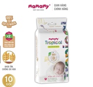[Quà tặng]Lốc 10 gói khăn ướt Mamamy Tropical Fysoline 10 tờ không mùi