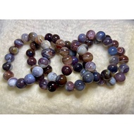 天然波斯玛瑙手串手链/ / Natural Crystal Bracelet Botswana agate 8-14mm / Semula jadi kristal gelang botswana a