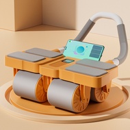 ลูกกลิ้งออกกำลังกายเด้งกลับอัตโนมัติแบบ 4 ล้อ ลูกกลิ้งบริหารหน้าท้อง ล้อออกกำลังกาย  Ab Roller Wheel