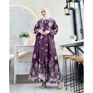 Premium Silk Floral Dress, Cool, Flowy, Comfortable to Wear, Sizes ML XL 4L 6L