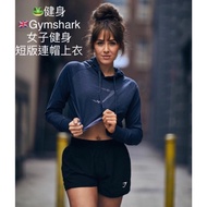 Uk Gymshark Women's Fitness cropped hoodie Girls T University Long Sleeve Short Top