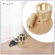 [Eigell] Wooden Rabbit Hay Feeder Small Animals Grass Holder Bunny Cage Feeding Manger Bunny Hay Man