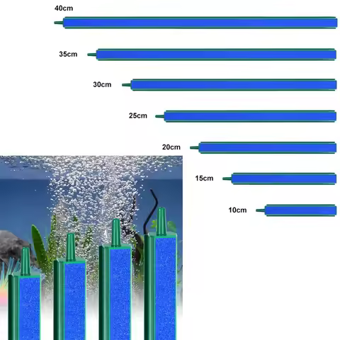 10/15/20/25/30/35/40cm Air Pump Sand Stone Aquarium Oxygen Pump Fresh Air Stone Bubble Bar Aquarium