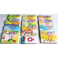 Bộ thẻ học thông minh song ngữ cho bé nhận biết 16 chủ đề với 416 thẻ