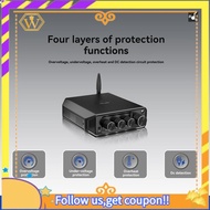 【W】HiFi 2.0Power Amplifier 50Wx 2 TPA3116D2 50Wx 2 Bluetooth 5.4 Tonals Treble and  Adjustment