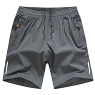 【Ready Stock】 Quick-Drying Shorts Men's Summer Thin Loose plus Size Shorts Fat Outer Wear Running Sp