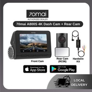 NEW 70Mai A800S 4K Dash Cam Rear Cam Dual Vision Version A800 Adas Parking App Control