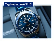 Tag Heuer Aquaracer 41mm Quartz สีน้ำเงิน (WAY111C) ใหม่​ มือ1 ประกันศูนย์