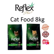 Reflex Plus Adult Cat Food 8KG Kitten Makanan Kucing Reflex Omega 3&6 Probiotic Kulit Sihat Reflex C