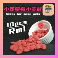 小宠草莓磨牙饼干 仓鼠零食 Strawberry Dental Chews for Small Pets ,Hamster snacks