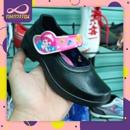 รองเท้านักเรียน รองเท้าหนังสีดำ รองเท้าอนุบาลหญิง POPGIRL ✨หนังนิ่ม พื้นนุ่น กันลื่น✨ คุณภาพรองเท้าน